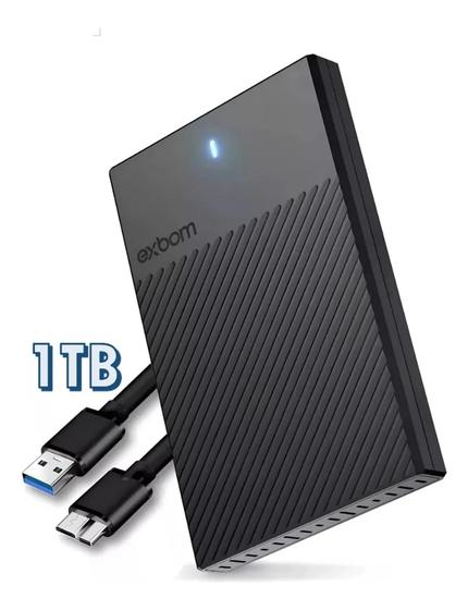 Disco rígido externo Exbom HDD USB 3.0 1TB Portátil Usb 3.0 Para Notebook Ps4 Ps5 Imagem de Disco rígido externo Exbom HDD USB 3.0 1TB Portátil Usb 3.0 Para Notebook Ps4 Ps5