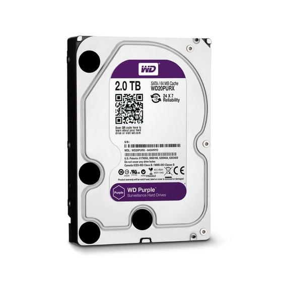 Disco Rígido HD 2TB SATA 5400 RPM Purple WD20PURZ - Western Digital Menor preço em Disco Rígido HD 2TB SATA 5400 RPM Purple WD20PURZ - Western Digital