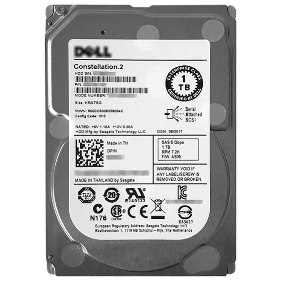 Imagem de Disco Rígido HD SAS 1TB 2.5 7.2K 6GB/s Dell