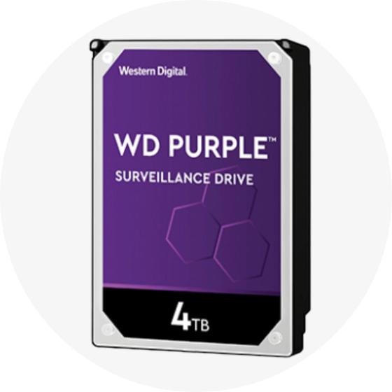 Imagem de Disco Rígido Intelbras 4TB HD WD Purple Para CFTV