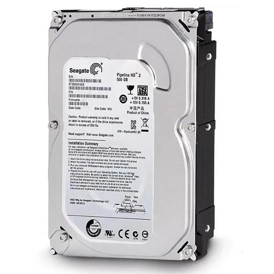 Imagem de Disco Rígido Interno Hd Seagate Pipeline St3500414Cs 500Gb