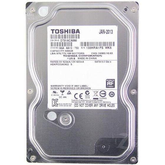 Imagem de Disco Rígido Interno Toshiba 500Gb Dt01Aca050 6Gbps
