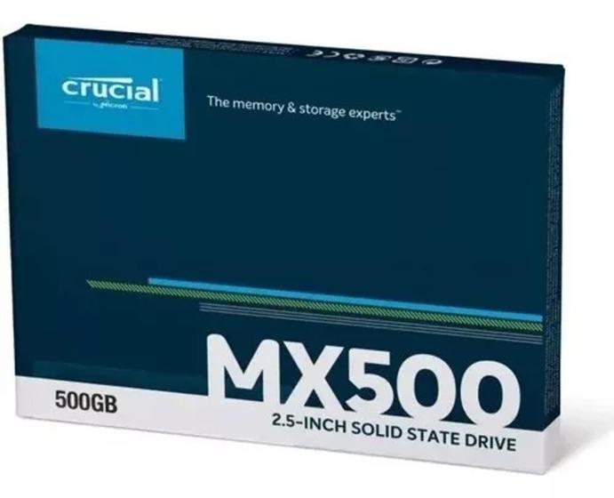 Disco rígido SSD sólido Crucial Mx500 500 GB para PC e laptop Menor preço em Disco rígido SSD sólido Crucial Mx500 500 GB para PC e laptop
