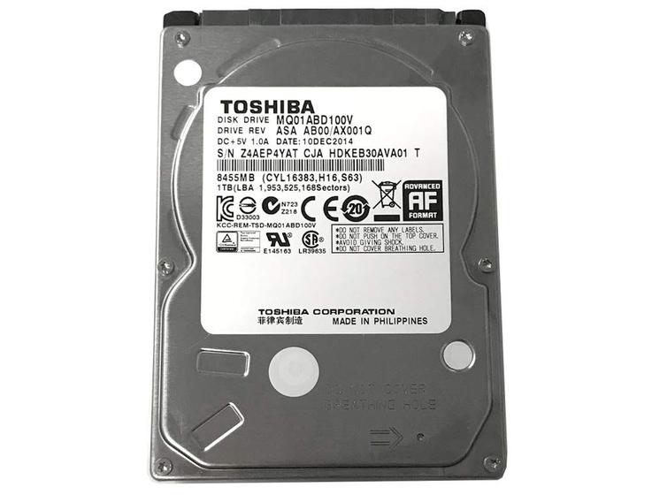 Imagem de Disco Rígido Toshiba 1TB - 2,5" SATA 5400 RPM - Compatível com PS3/PS4