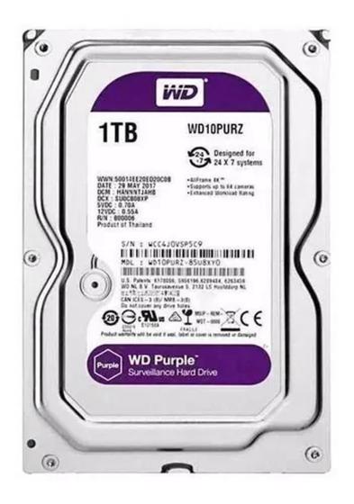 Imagem de Disco Rígido Western Digital Wd Purple Wd10purz 1tb