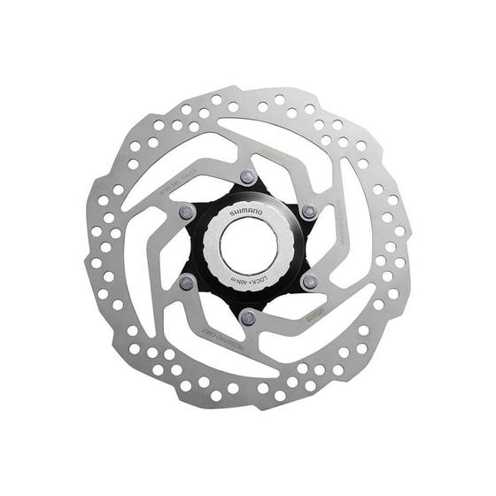 Imagem de disco rotor sm-rt10 160mm estriado interno/externo c lock - Shimano