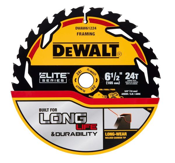 Imagem de Disco Serra Circular 6-1/2 Pol 24 dentes Elite Series Dewalt Dwaw61224