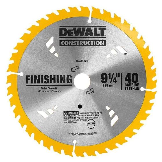 Imagem de Disco Serra Circular 9.1/4" 40 dentes DW3132A Dewalt