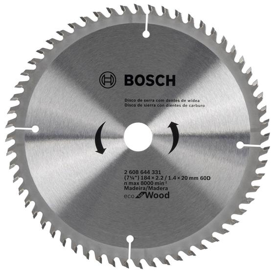 Imagem de Disco serra Circular Bosch Ecoline ø184x20mm 60D