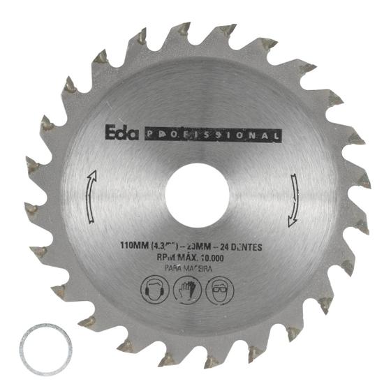 Imagem de Disco Serra Circular C/ Vídea P/ Madeira 110 Mm 24 Dentes