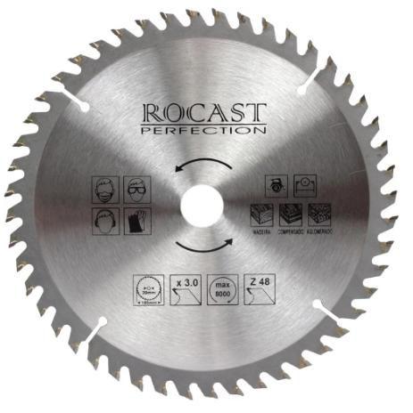 Imagem de Disco Serra Circular com Pastilha de Metal Duro para Madeira - Rocast