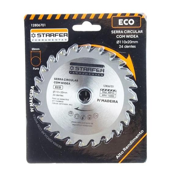 Imagem de Disco Serra Circular Starfer ECO Widea 110 mm Com 24 Dentes