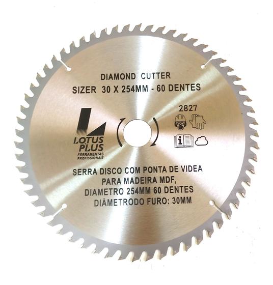 Imagem de Disco Serra Videa Para Madeira Mdf E Alumínio 60 Dentes 10p