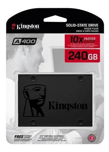 Disco Sólido Interno SSD Kingston Sa400s37/240g 240gb Preto Menor preço em Disco Sólido Interno SSD Kingston Sa400s37/240g 240gb Preto