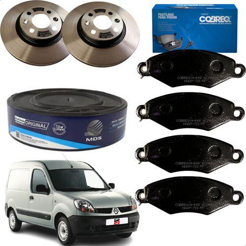 Imagem de Discos E Pastilhas Renault Kangoo 1.6 16v 2007 2008 2009 2010 2011 2012 2013 2014 2015 2016 2017 2018