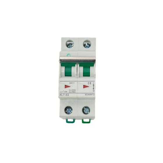 Imagem de Disjuntor bipolar de 20A/500Vcc