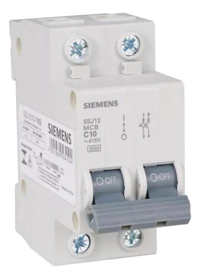Imagem de Disjuntor Bipolar Siemens Curva C 3KA 10/16//20/25A