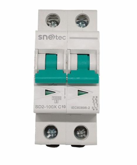 Imagem de Disjuntor Bipolar Snetec Solar 1000V DC CC 2P