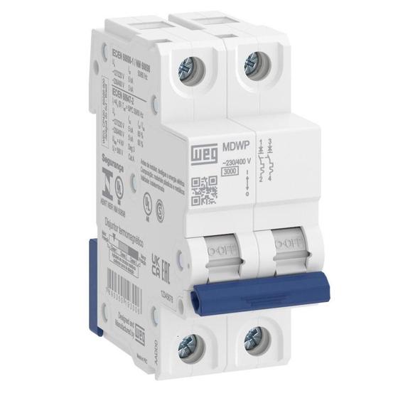 Disjuntor Din Bipolar 40a Weg Mdwp 15265727 Menor preço em Disjuntor Din Bipolar 40a Weg Mdwp 15265727