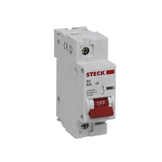 Imagem de Disjuntor din steck unipolar 80a curva c