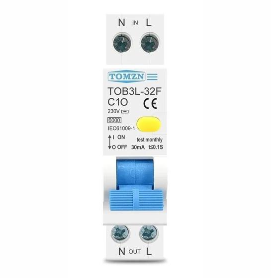 Imagem de Disjuntor Dr Ddr 18mm Compacto 2 Polos 10a 6ka 30ma