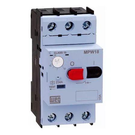 Imagem de Disjuntor Motor MPW de 4A a 6,3A Tripolar MPW18  WEG