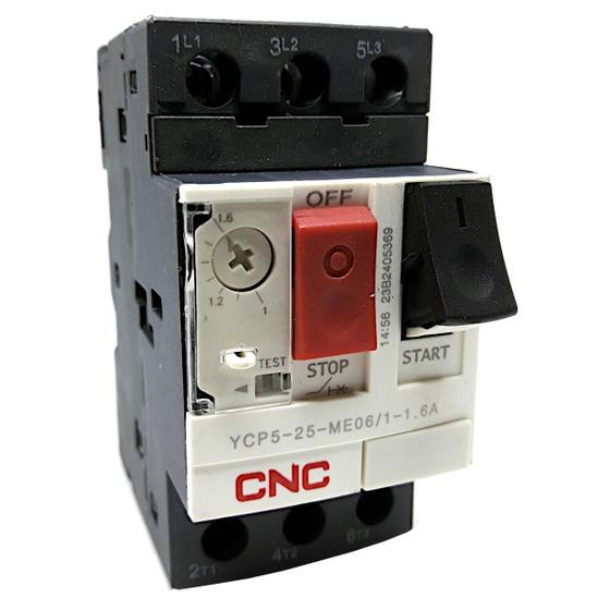 Imagem de Disjuntor Motor YCP5-25-ME06 Corrente 1 - 1.6A