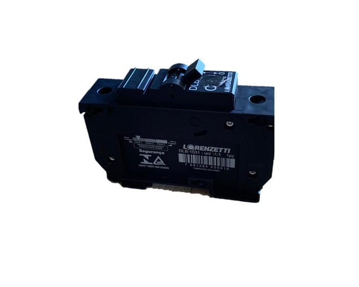 Imagem de Disjuntor Nema Unipolar Dlb 15a Lorenzetti Monofásico Preto