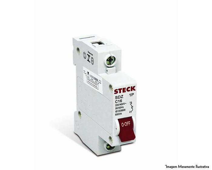 Imagem de Disjuntor Steck Unip Serie Sd61 D 63A Curva C 3Ka