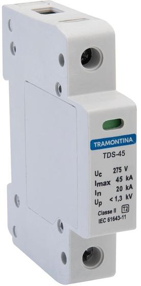 Imagem de Disjuntor TDS 45A Unipolar 220V Branco Tramontina