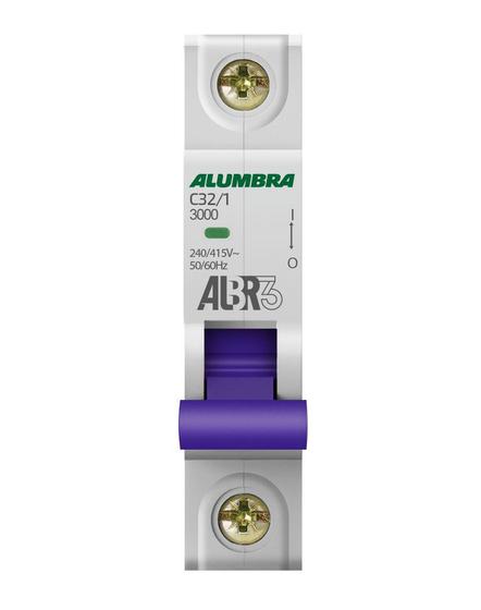 Imagem de Disjuntor Unipolar 1P 32A Curva C ALBR3 Alumbra