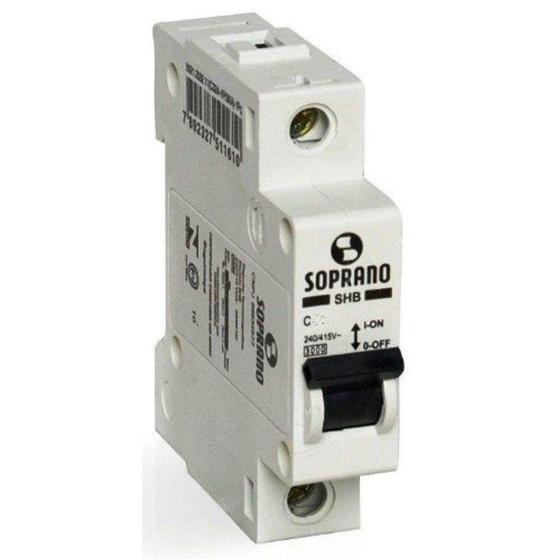 Imagem de Disjuntor unipolar din 1x32a curva c - SOPRANO