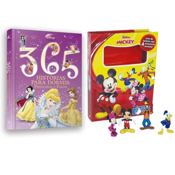 Imagem de Disney - 2 vol: 365 Histórias para dormir Princesas e Fadas + A casa do Mickey Mouse contos para brincar - Kit de Livros