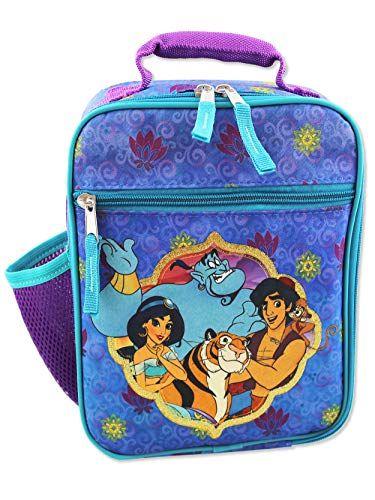 Imagem de Disney Aladdin Princess Jasmine Girls Boys Soft Insulated School Lunch Box (One Size, Purple/Blue)