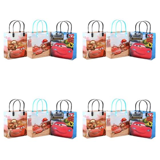 Imagem de Disney Car Authentic Licenciado 12 Party Favor Reutilizável Goodie Medium Gift Bags 8 "