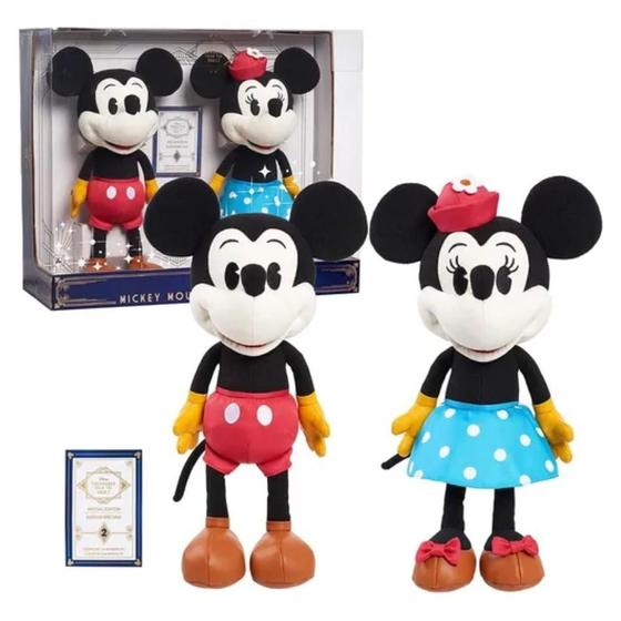 Imagem de Disney Treasures Pelúcias Mickey & Minnie Mouse Limited Edition