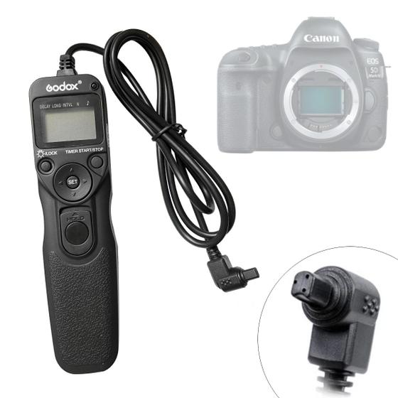 Imagem de Disparador Remoto Com Timer Godox Para Canon Ezb-c3