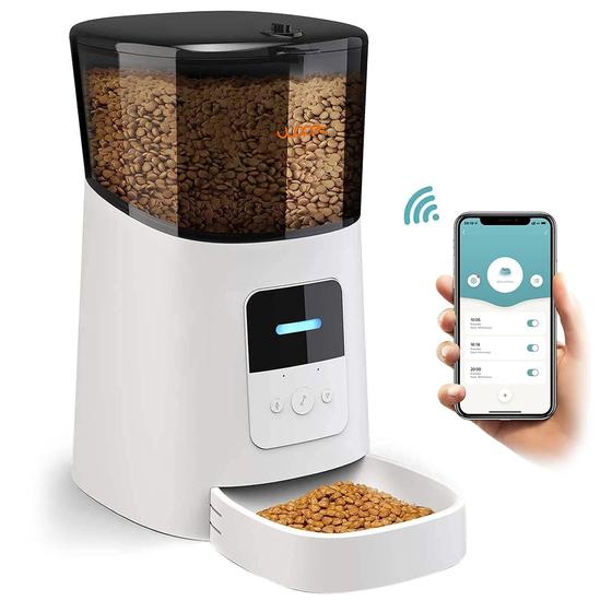 Imagem de Dispensador automático de comida para gatos WOPET 6L WiFi, 1