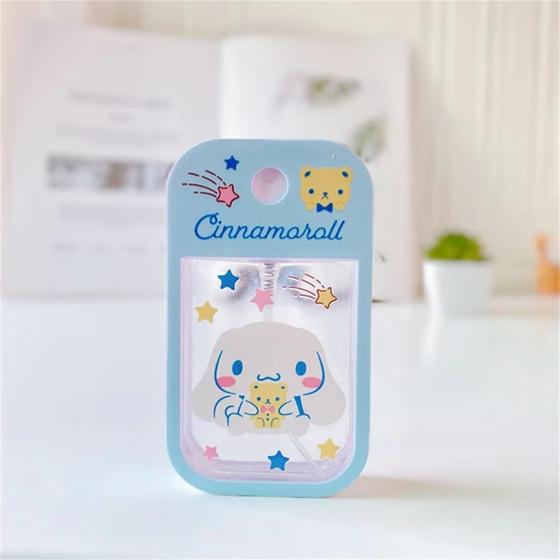 Imagem de Dispensador de Álcool Hello Kitty, Cinnamoroll e Kuromi - 50ml - Recarregável