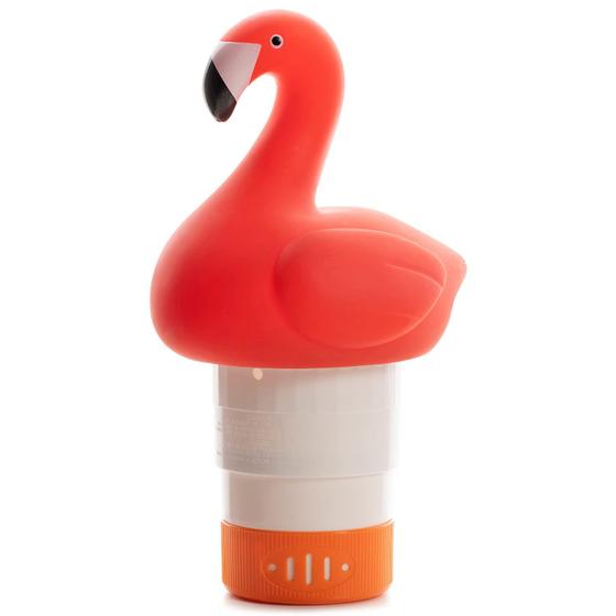 Imagem de Dispensador de Cloro Flutuante para Piscina XY-WQ Flamingo