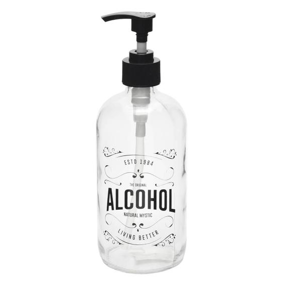 Imagem de Dispenser Alcool Âmbar Minimalista Alcohol 490Ml