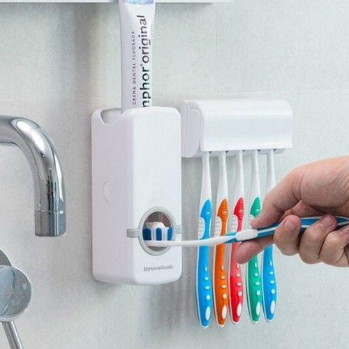 Dispenser Aplicador Creme Dental Pasta Dente Suporte Escovas