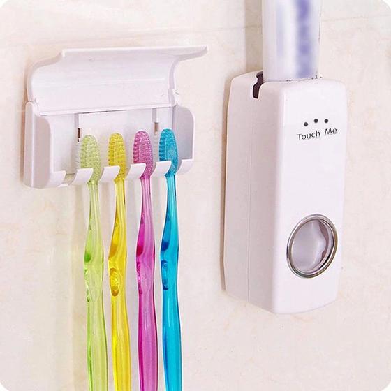 Dispenser Aplicador Creme Dental Pasta Dente Suporte Escovas Online