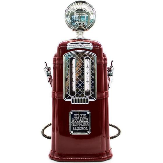 Imagem de Dispenser Bebidas Duplo Bomba de Gasolina Retrô Vintage Vermelho GT451-R - Lorben