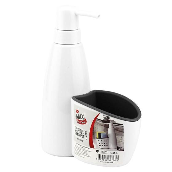 Imagem de Dispenser Com Suporte Esponja Porta Detergente Suporte Sabão