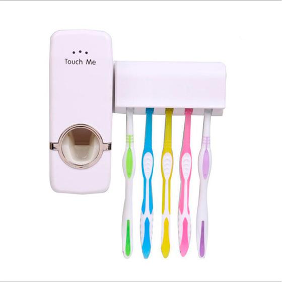 Dispenser Com Suporte para 5 Escovas e para Creme Dental PDIMPORT