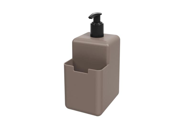 Imagem de Dispenser Coza para detergente líquido e esponja 500ml, linha Single Coza 8 cm x 10,5 cm x 18,2 cm