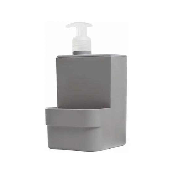 Imagem de Dispenser de Detergente e Esponja Trium 500ml - Cinza - Ou