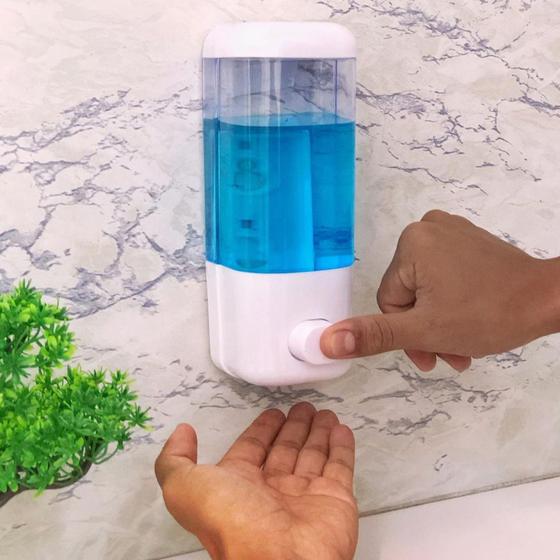 Imagem de Dispenser de Parede Para Sabonete Líquido Detergente Álcool em Gel 580ml