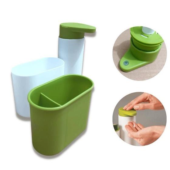 Imagem de Dispenser De Pia Porta Detergente E Esponja
